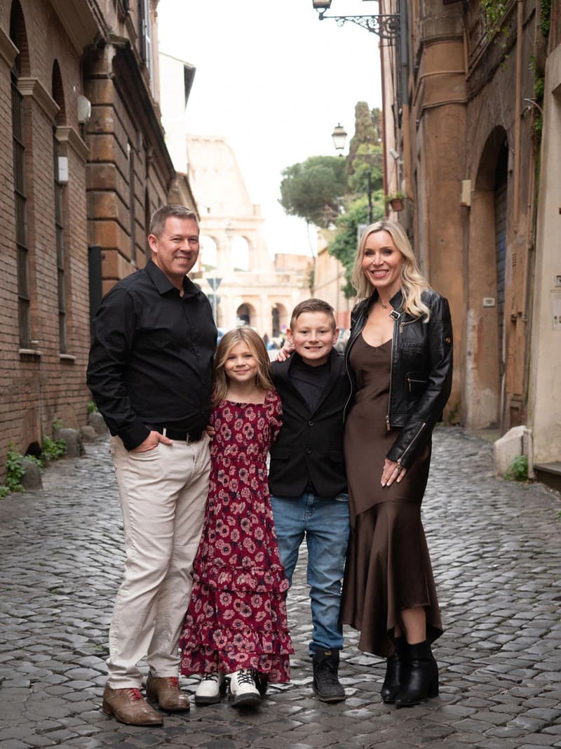 Family in Rome in Rome