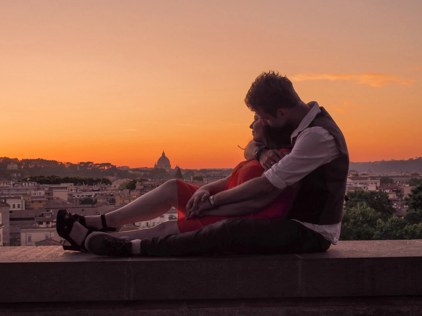 The magic of the golden hour in Rome